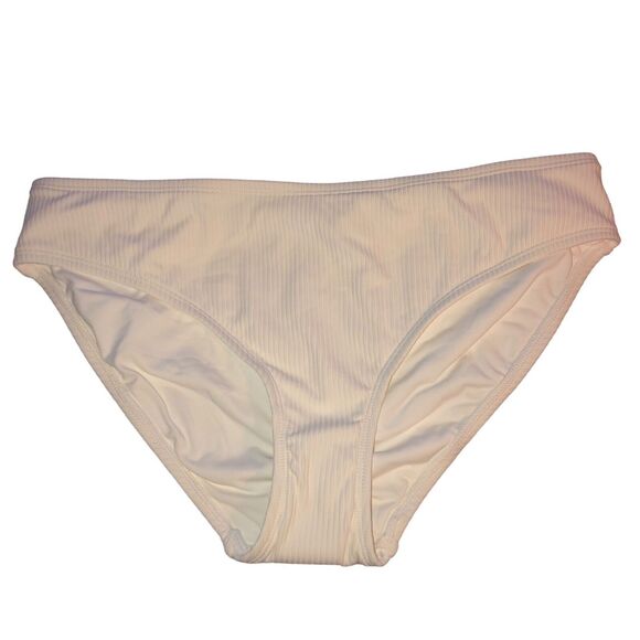 NEW Andie Swim The Bikini Bottom in Ivory Cream White Ribbed Size XL Coconut - Picture 6 of 10